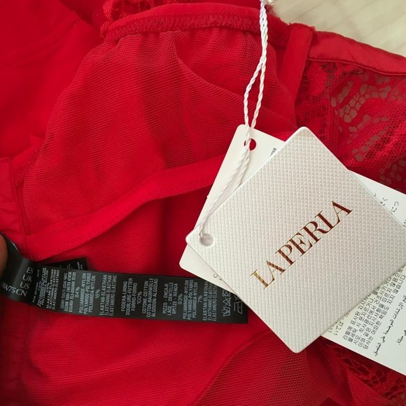 LA PERLA WOMEN BABY DOLLS, RED COLOR, gi 33 - Picture 10 of 11